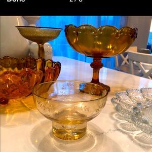 ANTIQUE AMBER GLASS BY COLON GLASS c 1960’s